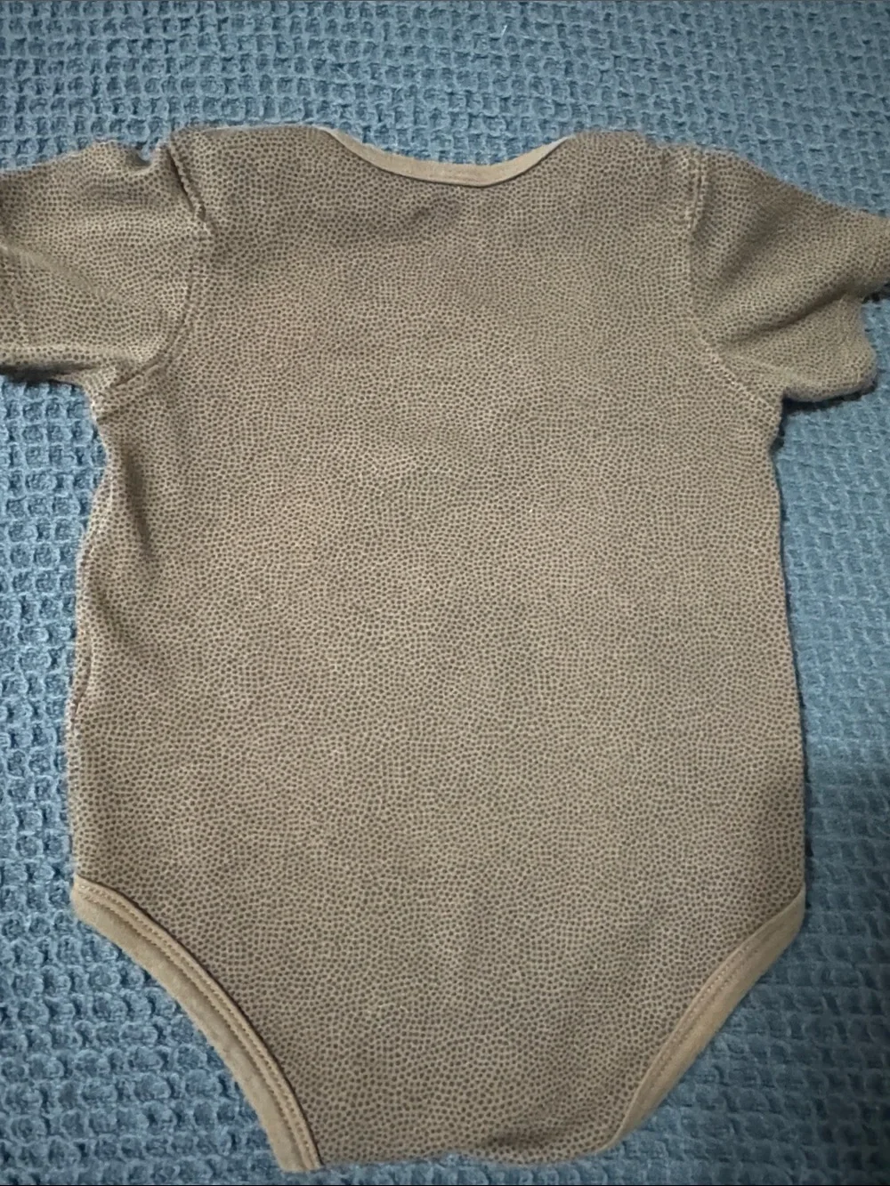 Notre Dame Baby Football One-Piece Bodysuit in Brown